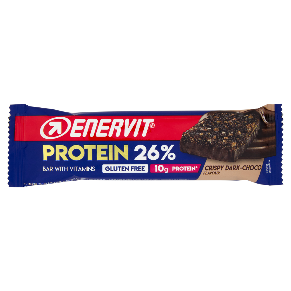 Enervit Protein 26% Bar with Vitamins Crispy Dark-Choco Flavour 40 g