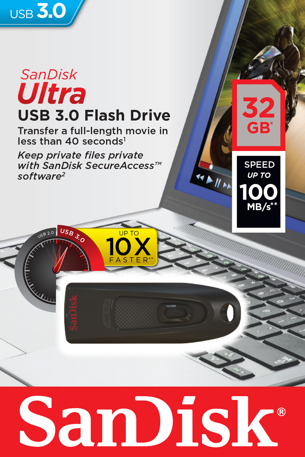 SanDisk Ultra unit&agrave; flash USB 32 GB USB tipo A 3.2 Gen 1 (3.1 Gen 1) Nero