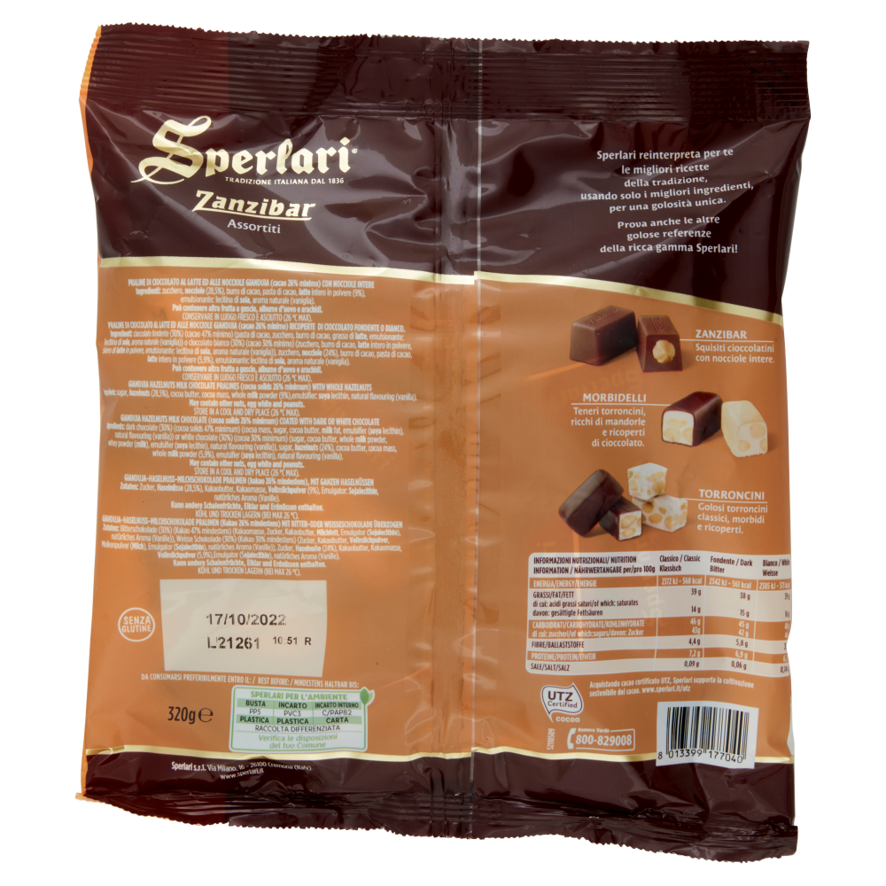 Sperlari Zanzibar Assortiti 320 g