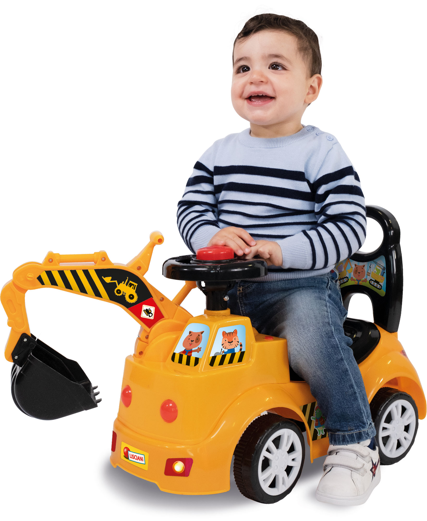 Lisciani 102242 giocattolo a dondolo e cavalcabile Escavatore cavalcabile