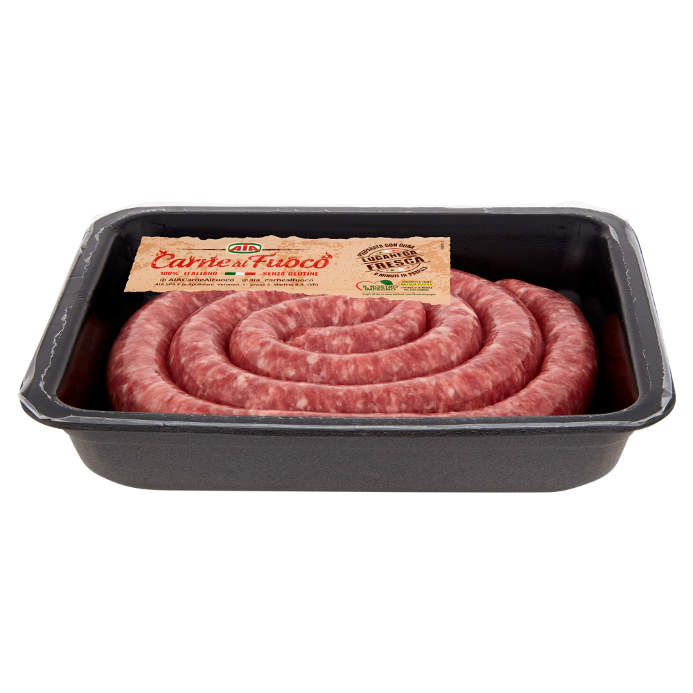 Aia Carne al Fuoco Salsiccia Luganega Paesana 0,500 kg