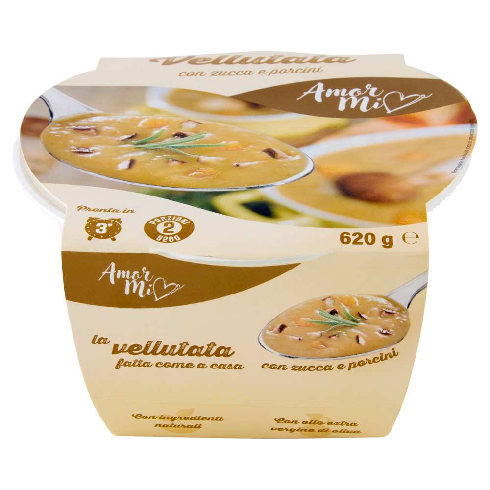 Amor mio Vellutata con zucca e porcini 620 g