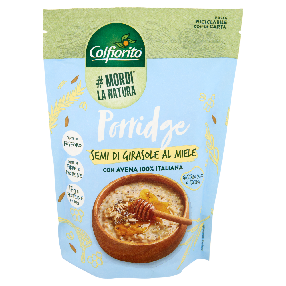 Colfiorito #Mordi la Natura Porridge Semi di Girasole al Miele 300 g
