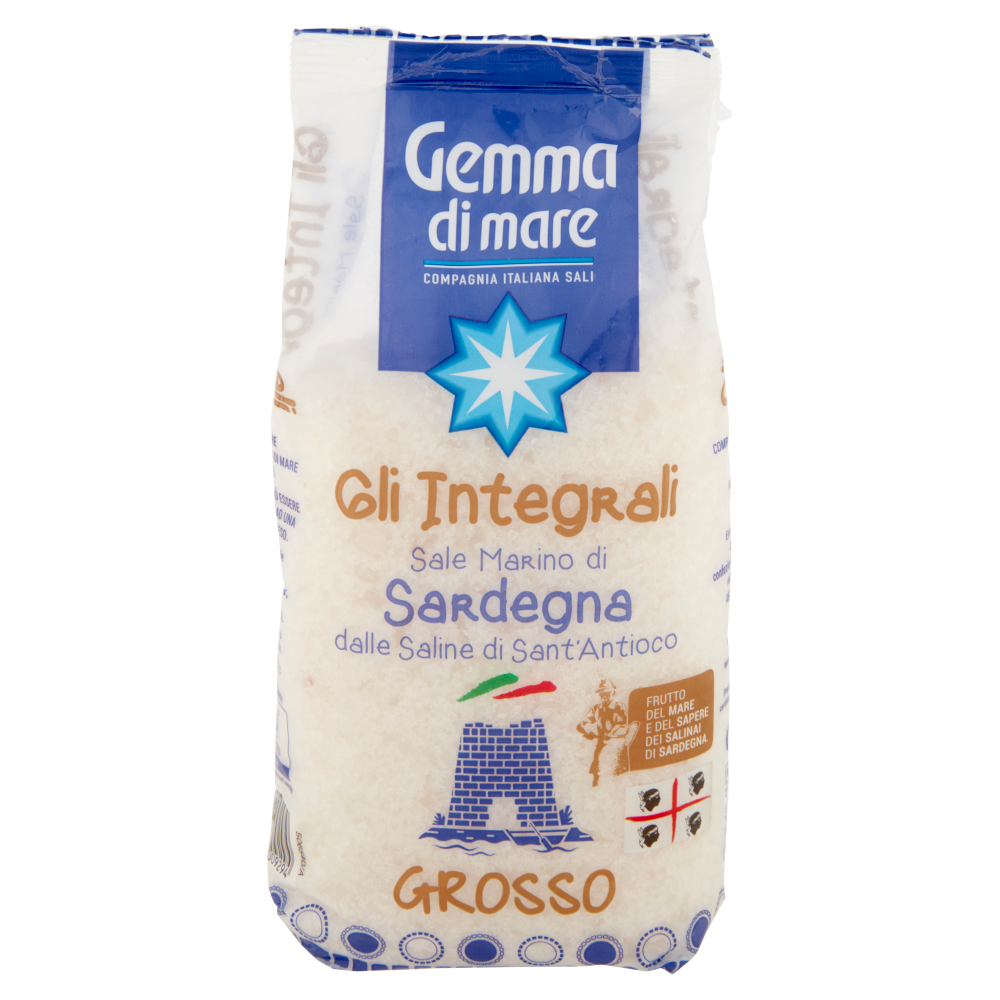 Gemma di mare Gli Integrali Sale Marino di Sardegna dalle Saline di Sant'Antioco Grosso 1000 g