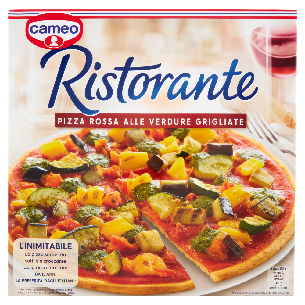 cameo Ristorante Pizza Rossa alle Verdure Grigliate 335 g
