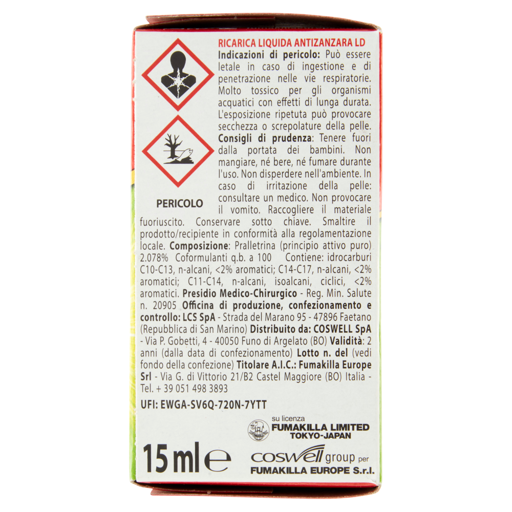 VAPE Liquido Herbal Ricarica 15 ml