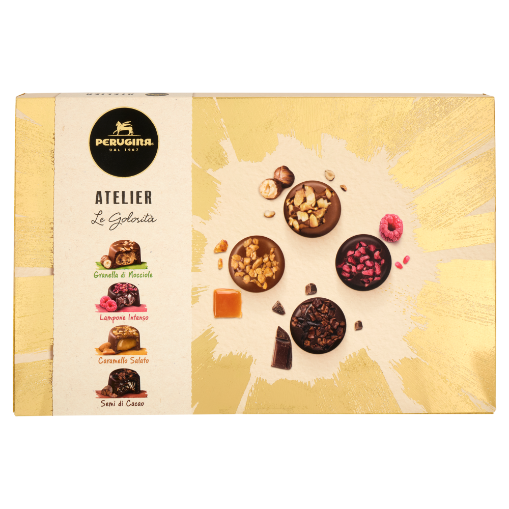PERUGINA Atelier le Golosit&agrave; Cioccolatini Assortiti Scatola Regalo Natale 398g