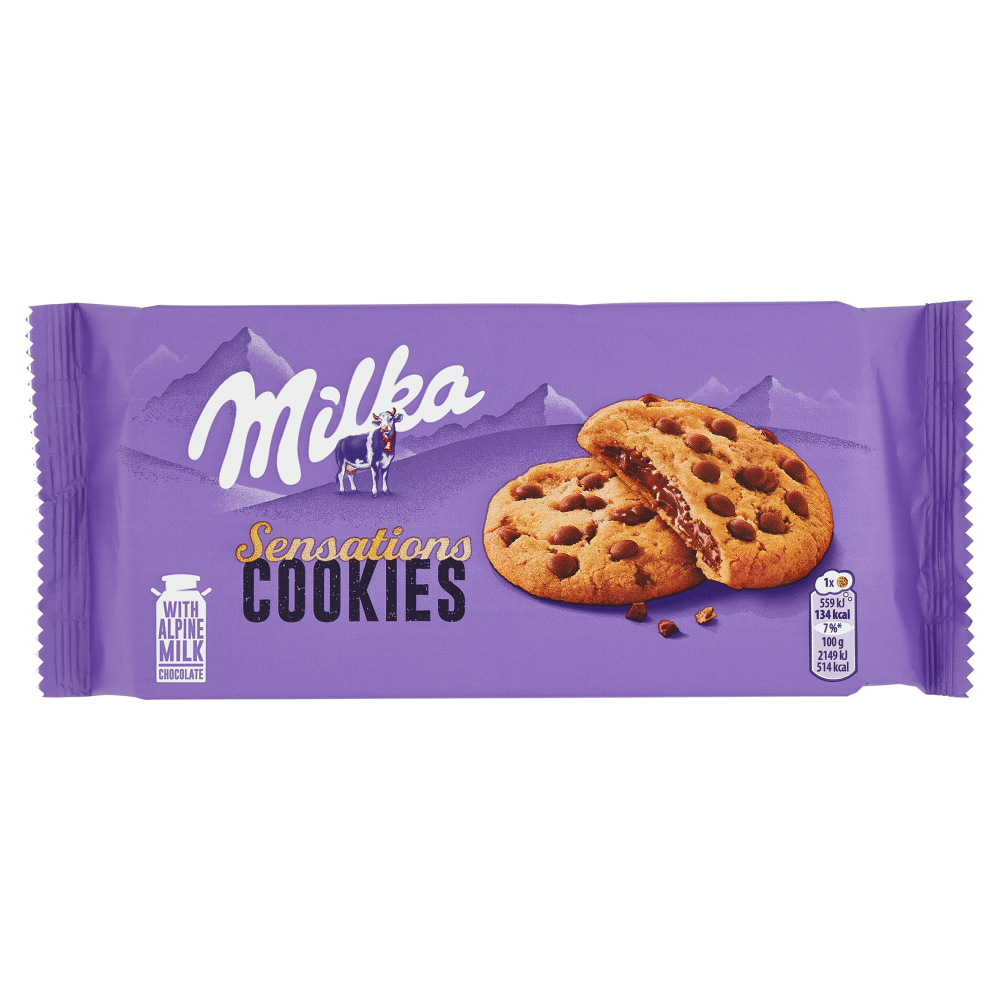 Milka Cookies Sensation, cookies ripieni di cioccolato al latte Milka