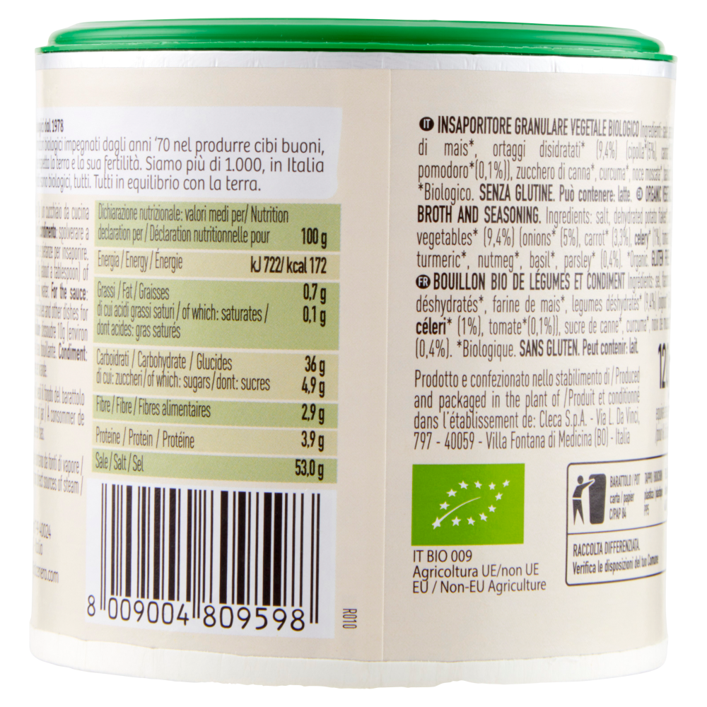 alce nero Brodo Vegetale Granulare 120 g