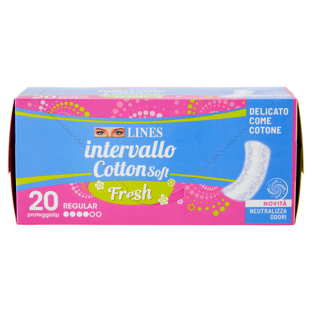 Lines intervallo Cotton Soft Fresh proteggislip Regular Disteso 20 pz