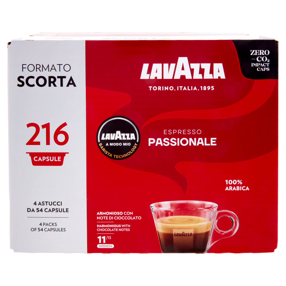 Lavazza A Modo Mio Espresso Passionale 216 capsule 1.620 g