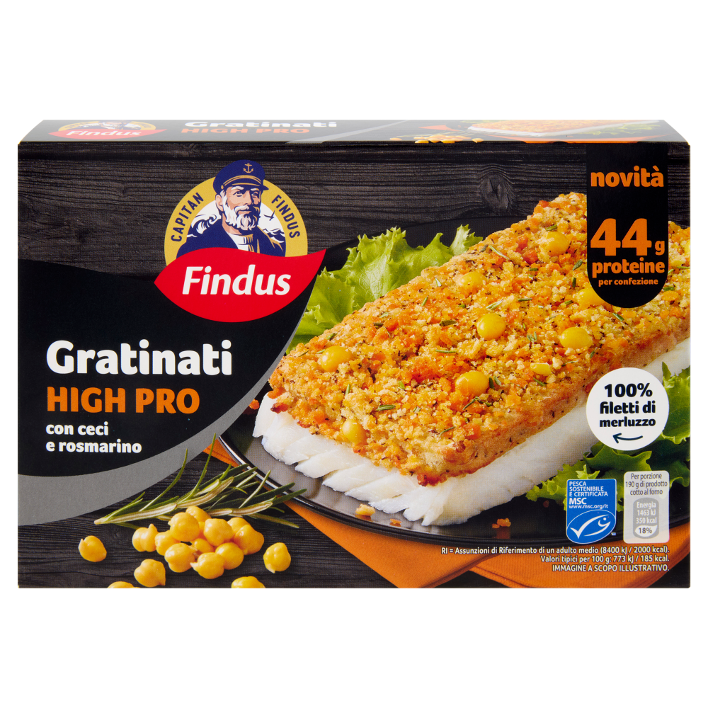 Capitan Findus I Gratinati High Pro con ceci e rosmarino 380 g