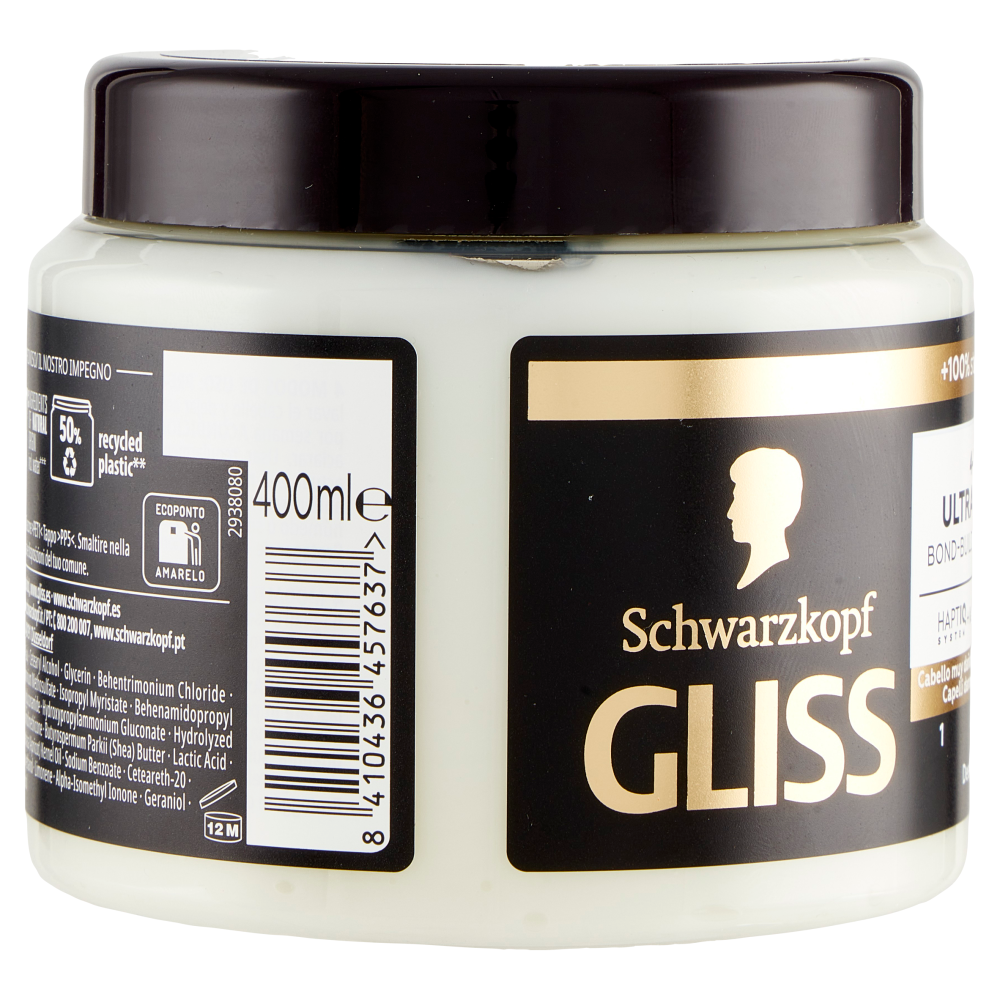 Gliss 4-in-1 Ultra Repair Maschera Bond Building per Capelli 400ml