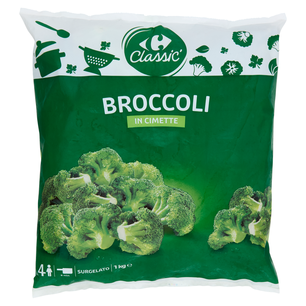 Carrefour Classic Broccoli in Cimette Surgelato 1 kg