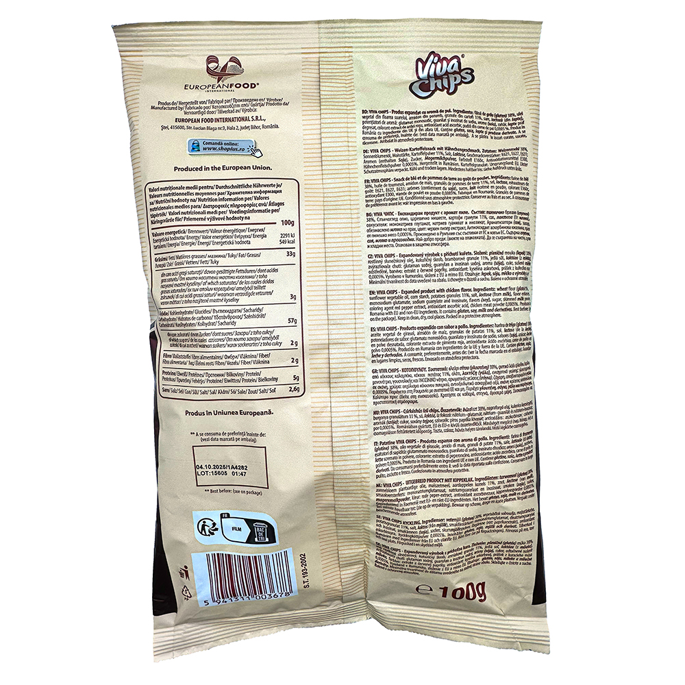 VIVA CHIPS POLLO 100g