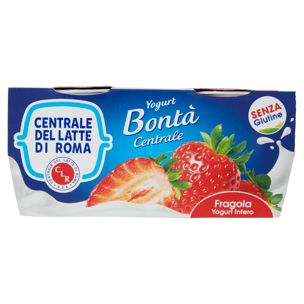 Centrale del Latte di Roma Fragola Yogurt Intero 2 x 125 g