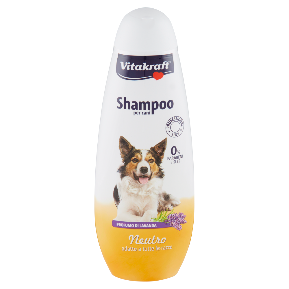 Vitakraft Shampoo per cani Neutro adatto a tutte le razze Profumo di Lavanda  400 ml