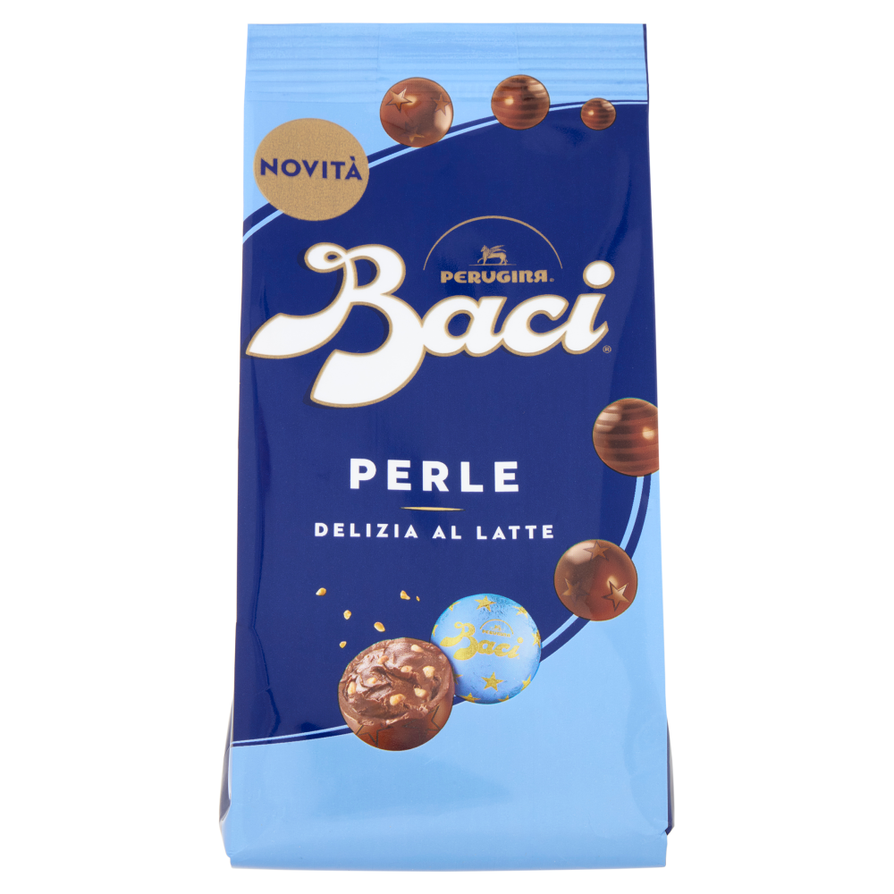 BACI PERUGINA Perle Latte Cioccolatini al Latte ripieni alle Nocciole Sacchetto 154g