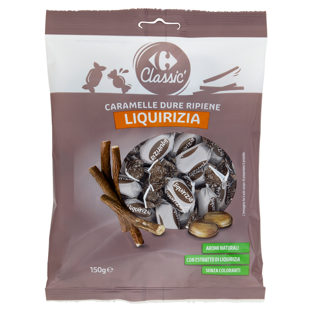 Carrefour Classic Caramelle Dure Ripiene Liquirizia 150 g