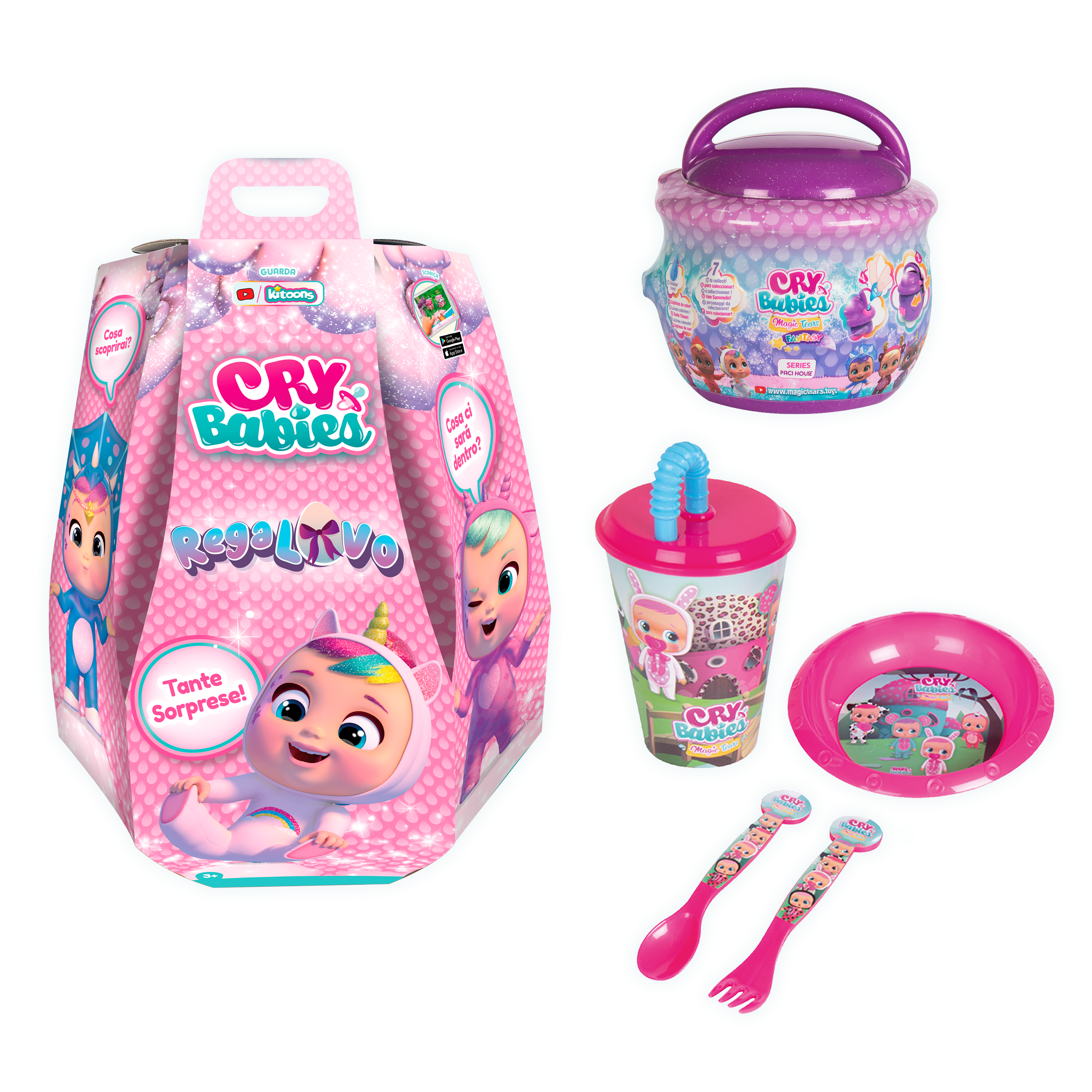 IMC Toys Cry Babies Regalovo , uovo con bambola sorpresa e accessori