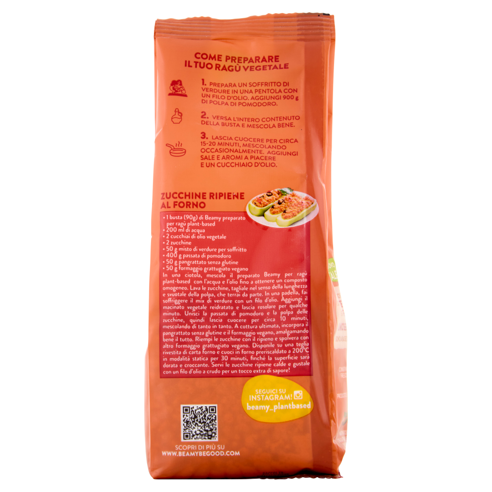 Beamy Preparato per Rag&ugrave; Plant-Based 90 g