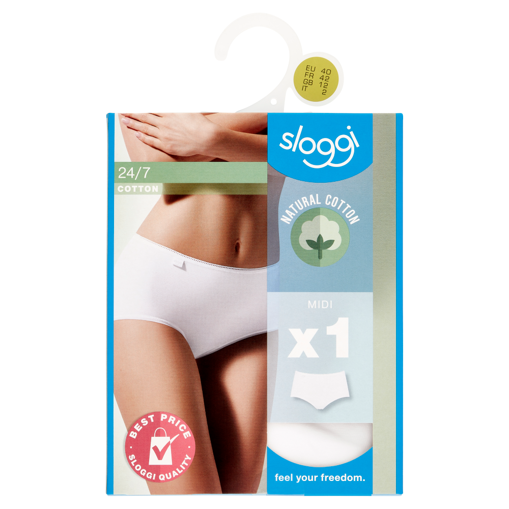 sloggi 24/7 Cotton Midi tg. 2 White 1 pz