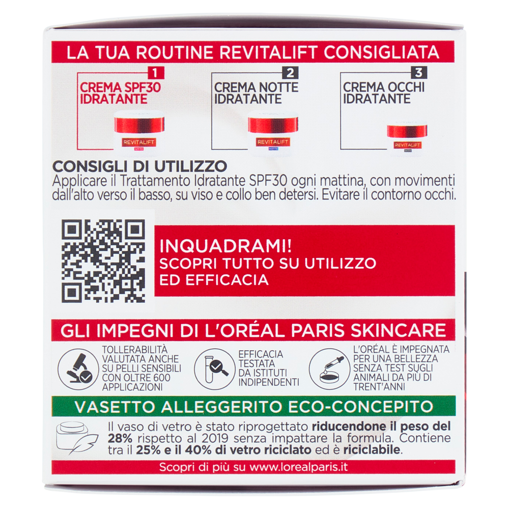 L'Oréal Paris Revitalift Crema Idratante SPF30 Anti-rughe 50 ml