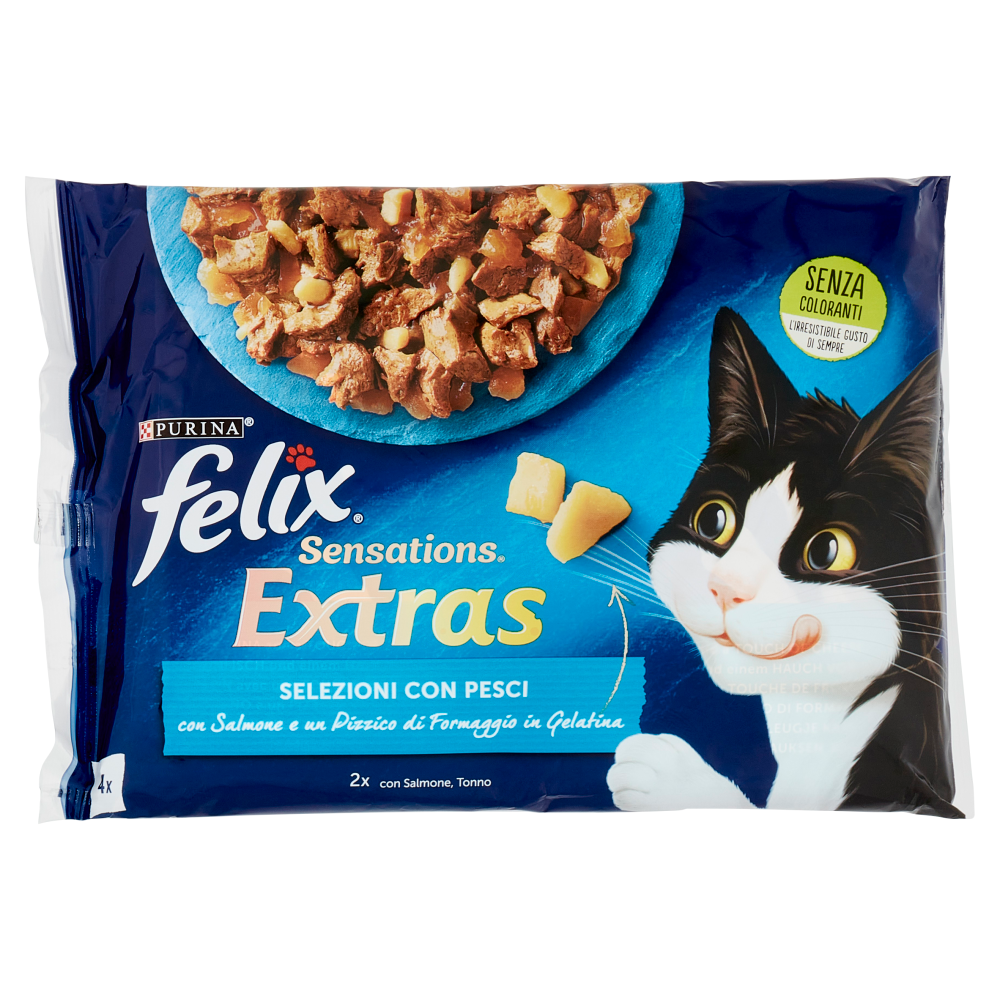 FELIX Sensations Extras Selezioni con Pesci (Salmone & Tonno) 4 x 85 g