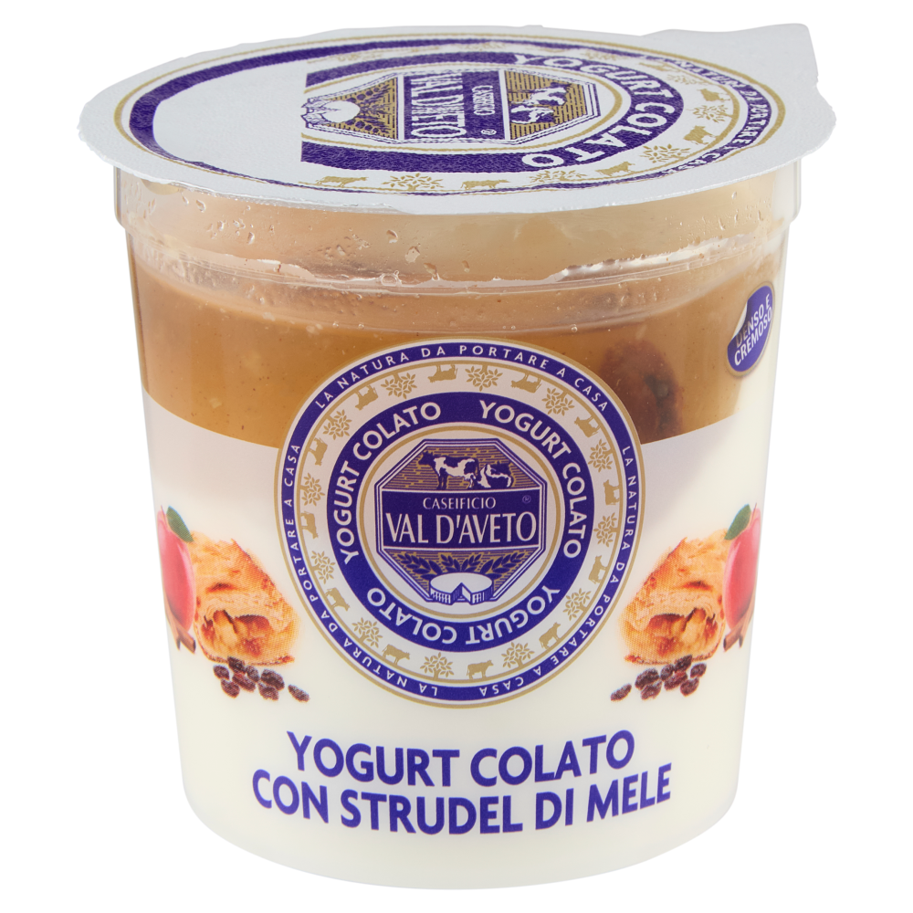 Caseificio Val d'Aveto Yogurt Colato con Strudel di Mele 150 g