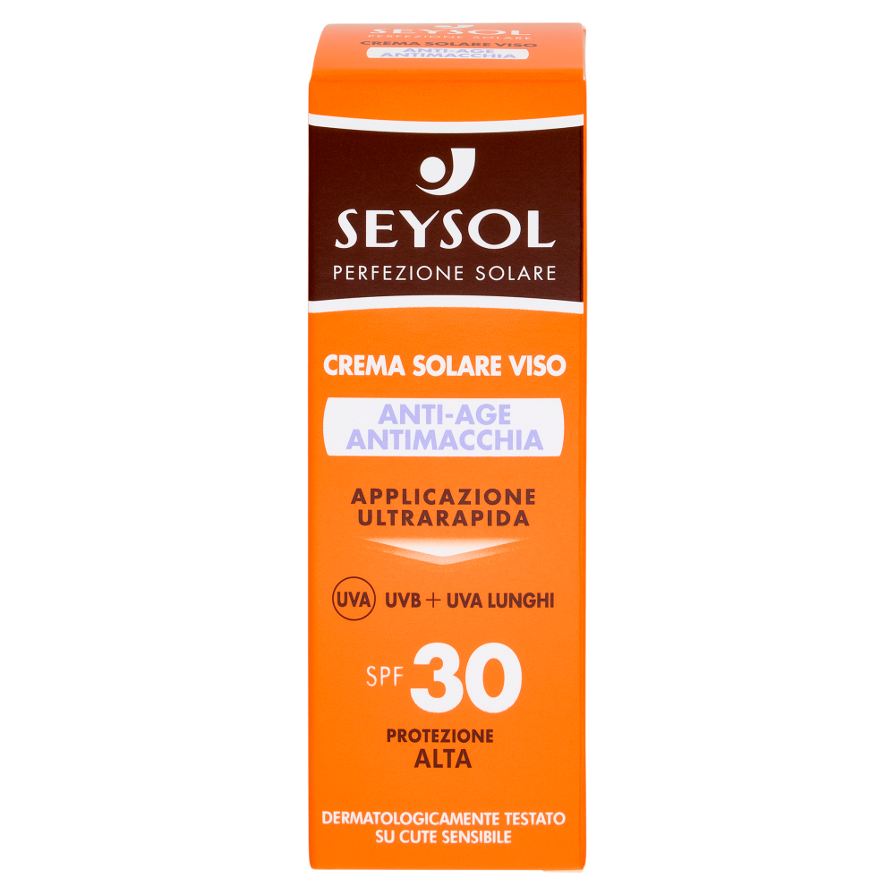 Seysol Crema Solare Viso Anti-Age Antimacchia SPF 30 Protezione ALta 50 ml