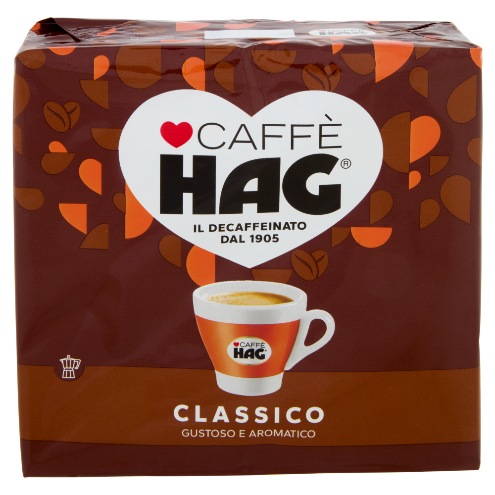 Caffè HAG Classico Caffè macinato Decaffeinato 2x250g