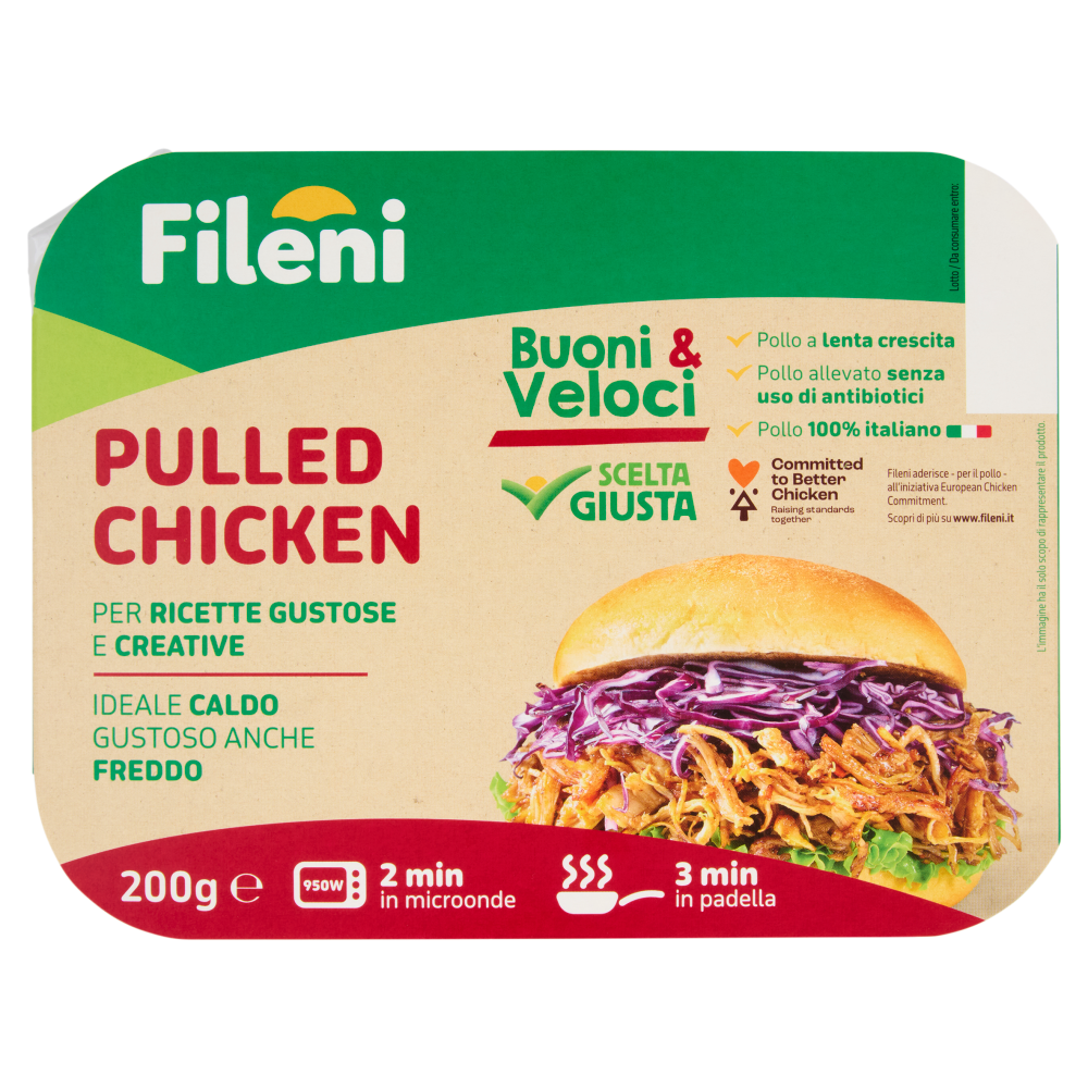 Fileni Buoni & Veloci Pulled Chicken 200 g