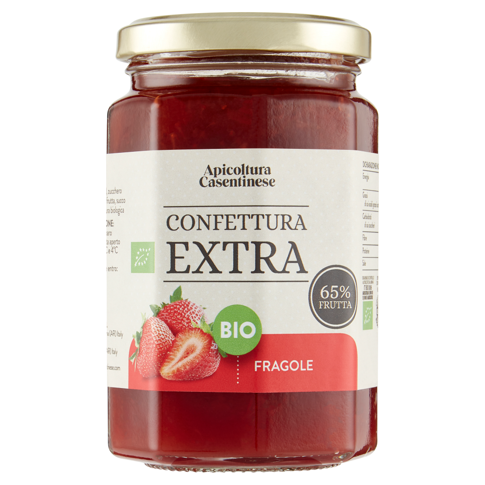 Apicoltura Casentinese Confettura Extra Bio Fragole 330 g