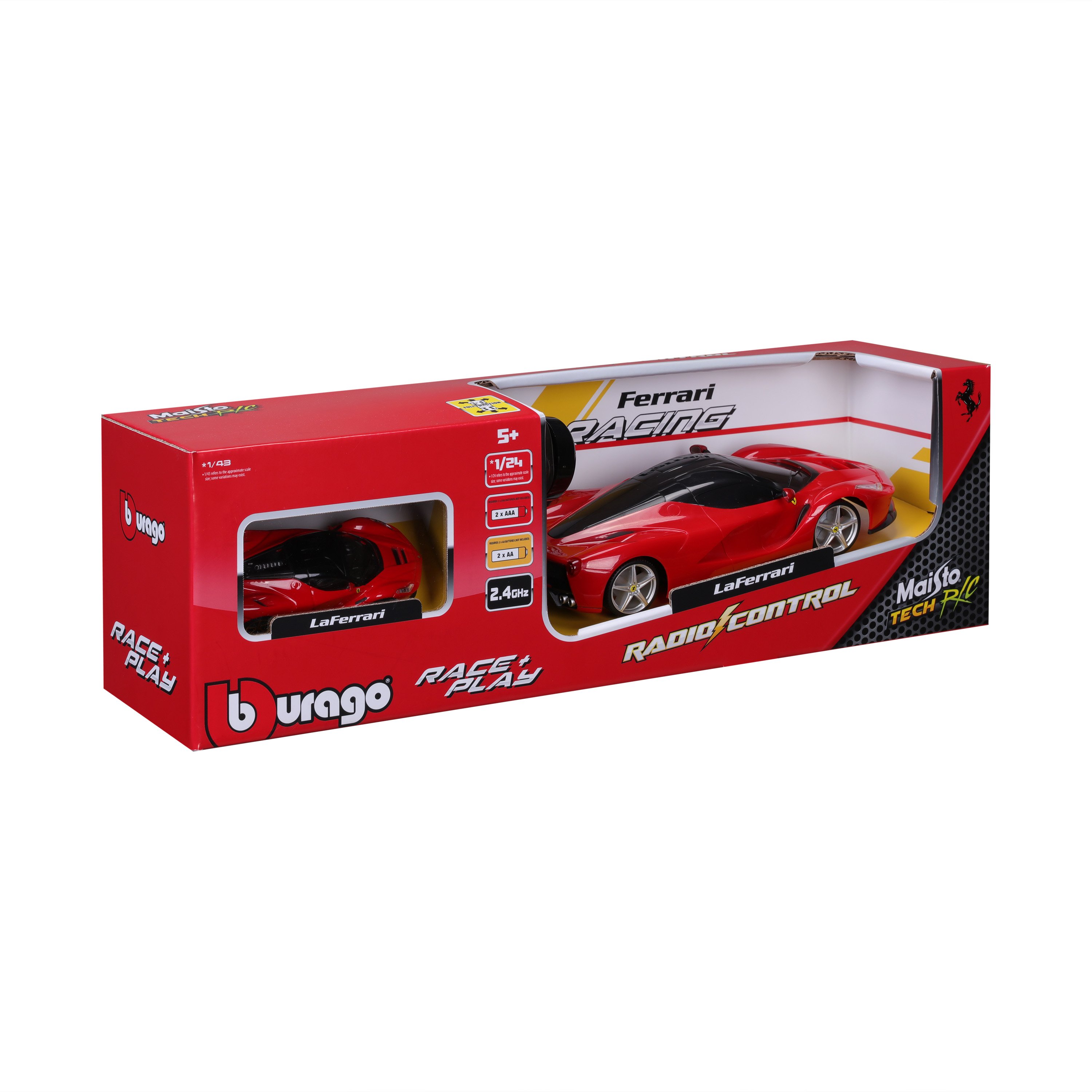 Maisto Co-Pack RC Ferrari 1:24 + Auto Ferrari DieCast 1:43