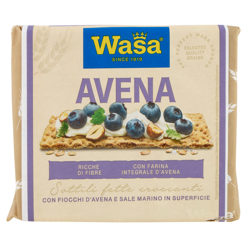 Wasa Chruncy Twist Cracker con Farina Integrale di Avena e Fiocchi d'Avena 265g