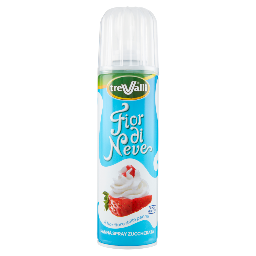 treValli Fior di Neve Panna Spray Zuccherata 250 g