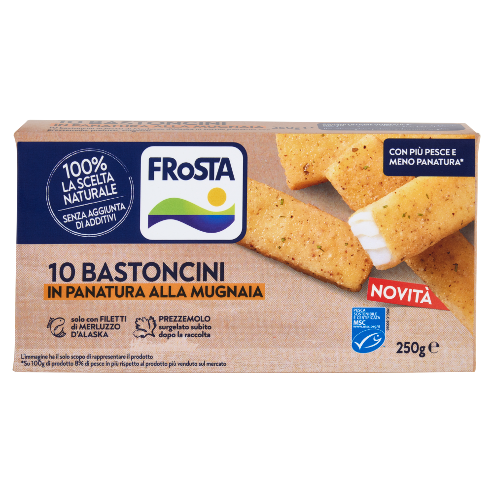 FRoSTA 10 Bastoncini in Panatura alla Mugnaia 250 g
