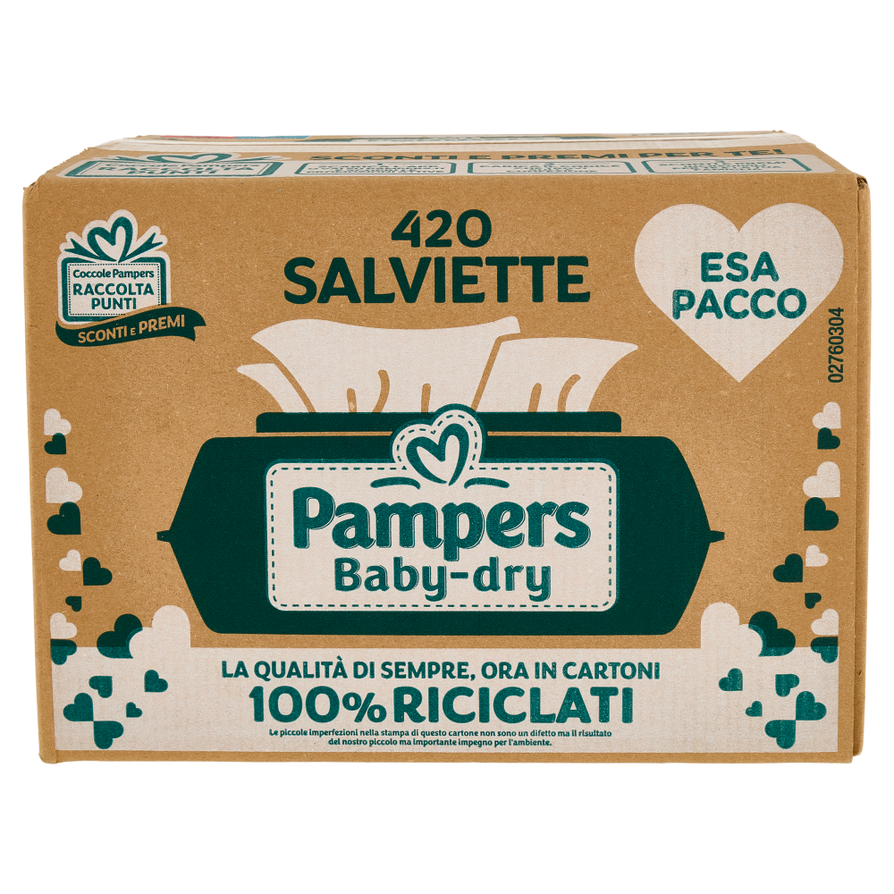 Pampers Baby-dry Salviette 420 pz
