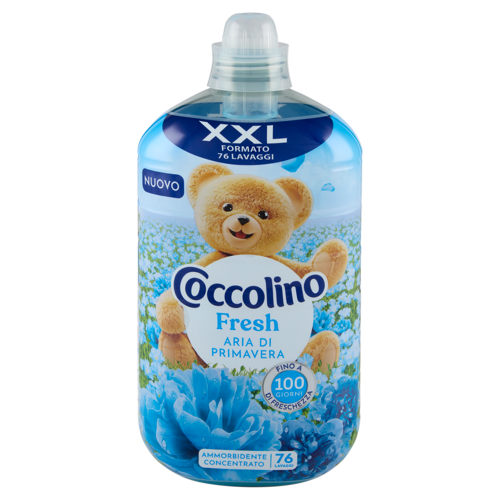 Coccolino Ammorbidente Concentrato Fresh Aria di Primavera 76 Lavaggi 1750 ml