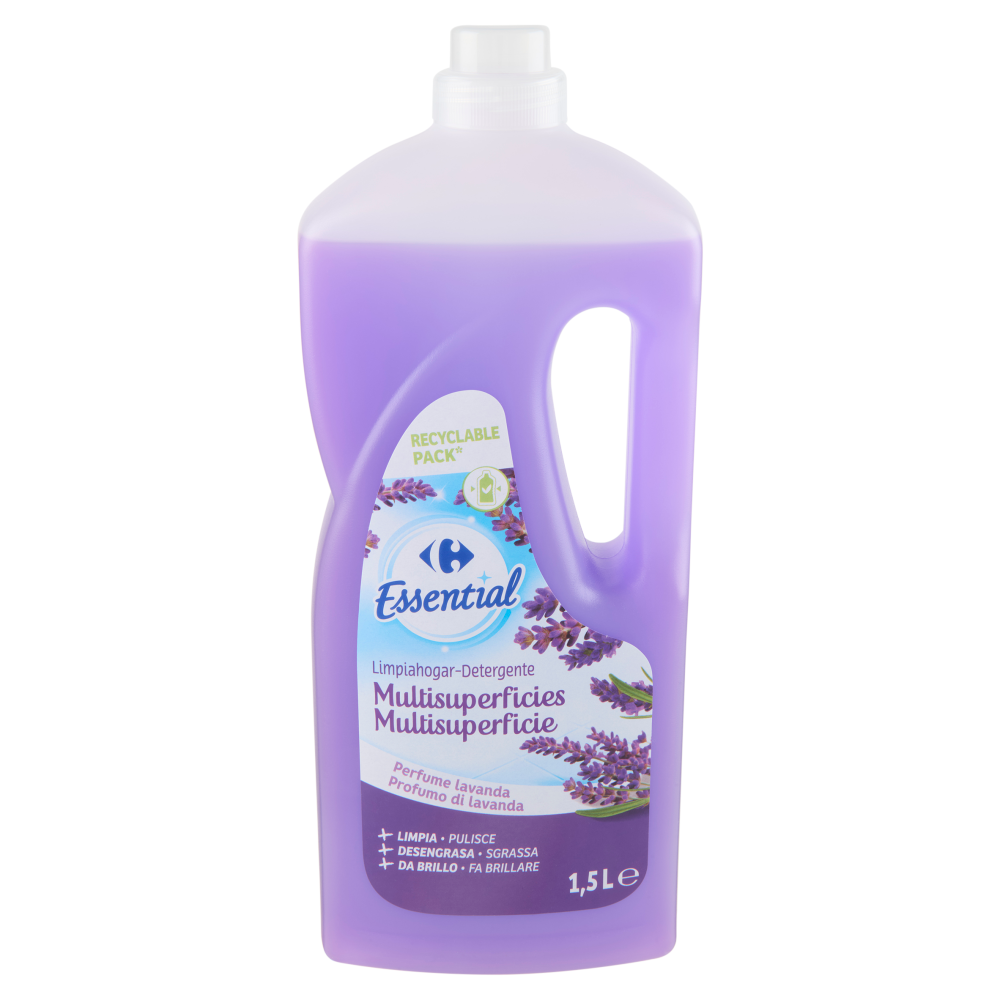 Carrefour Essential Detergente Multisuperficie Profumo di Lavanda 1,5 L