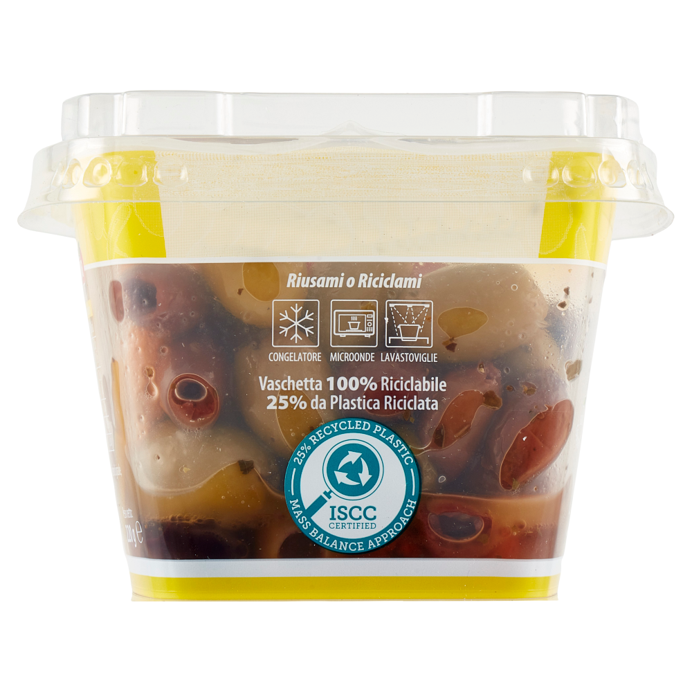 Madama Oliva Gran mix Aperitivo Olive Denocciolate con Peperoni 220 g