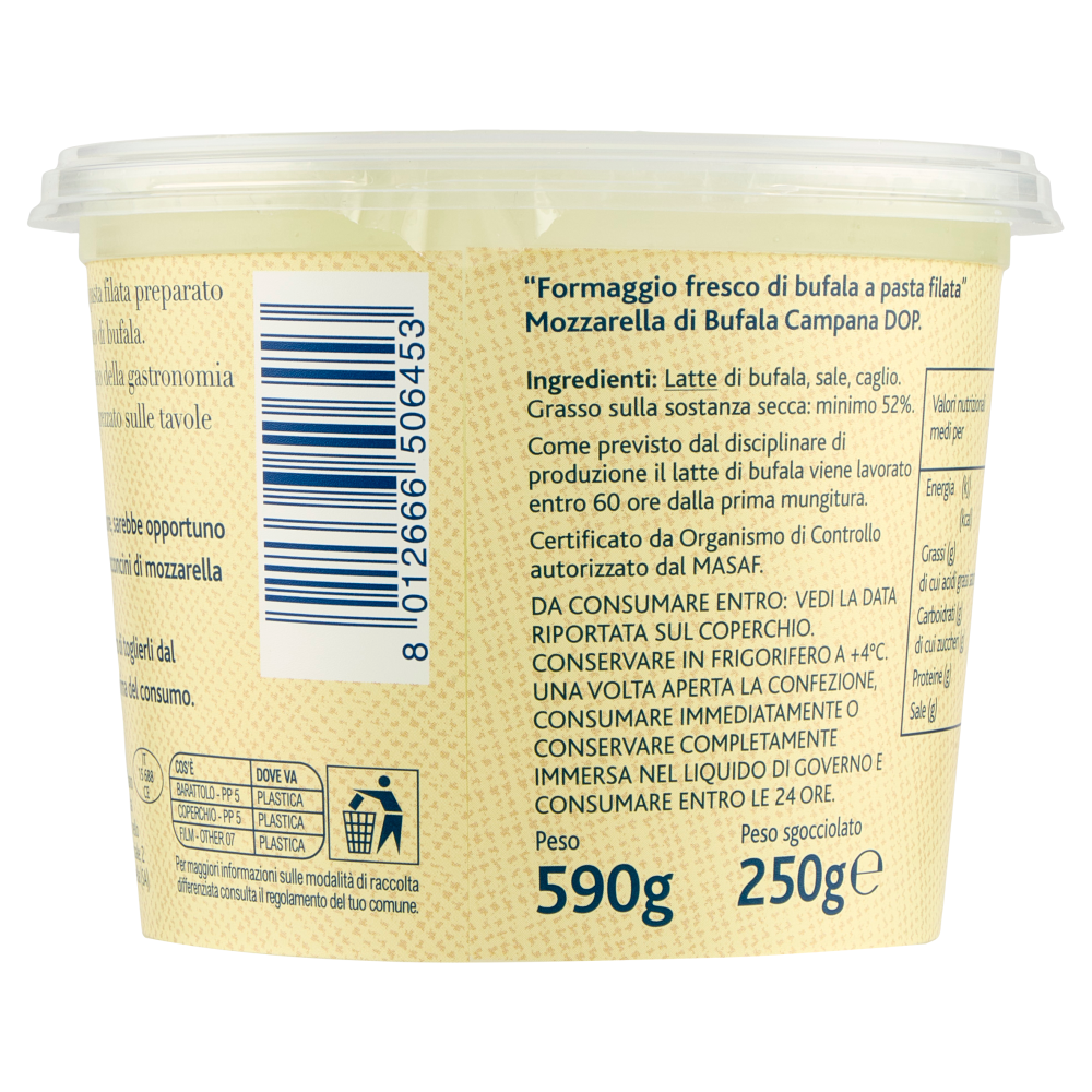 Terre d'Italia Mozzarella di bufala campana DOP Bocconcini 250 g