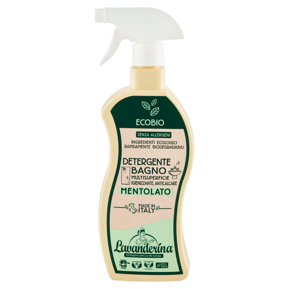 Lavanderina Detergente Bagno Multisuperficie Mentolato Ecobio 650 mL