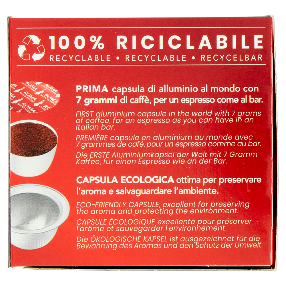 Bialetti Caffè d'Italia Espresso Bar Roma 16 Capsule 112 g
