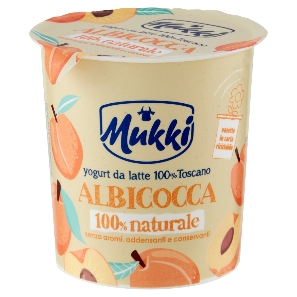 Mukki yogurt da latte 100% Toscano Albicocca 100% naturale 115 g