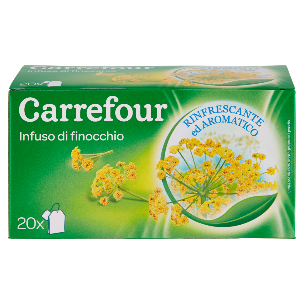 Carrefour Infuso di finocchio 20 filtri 40 g