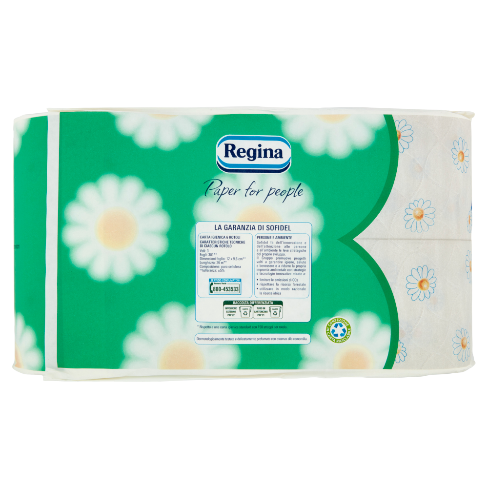 Regina Cartacamomilla carta igienica 6 rotoli