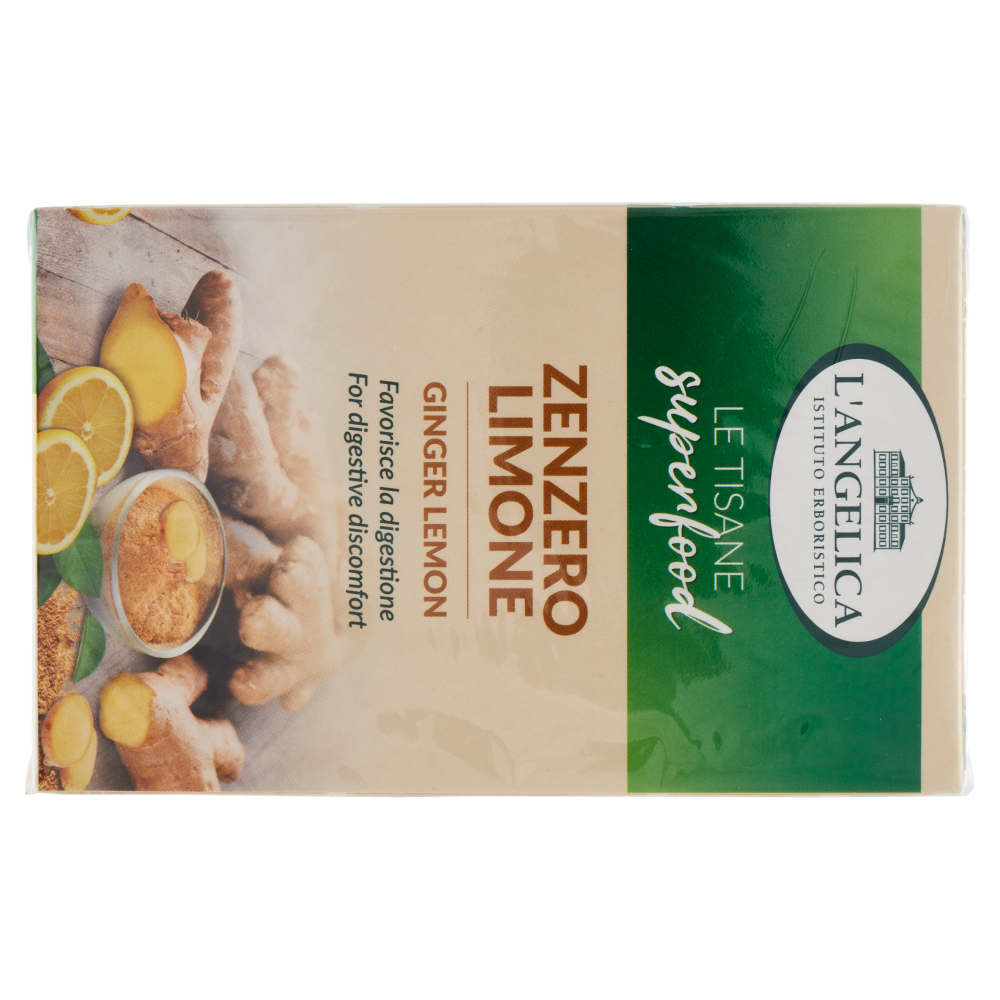 L'Angelica Le Tisane superfood Zenzero Limone 20 Filtri 34 g