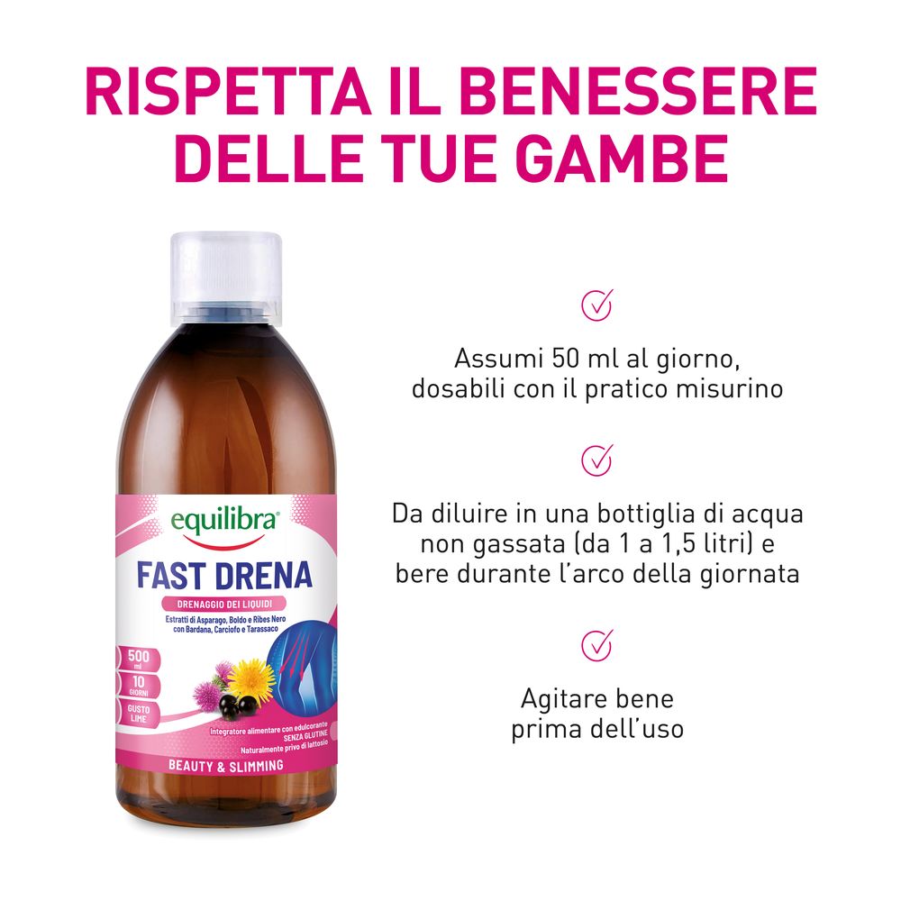 Equilibra Fast Drena Drenaggio dei Liquidi 500 ml