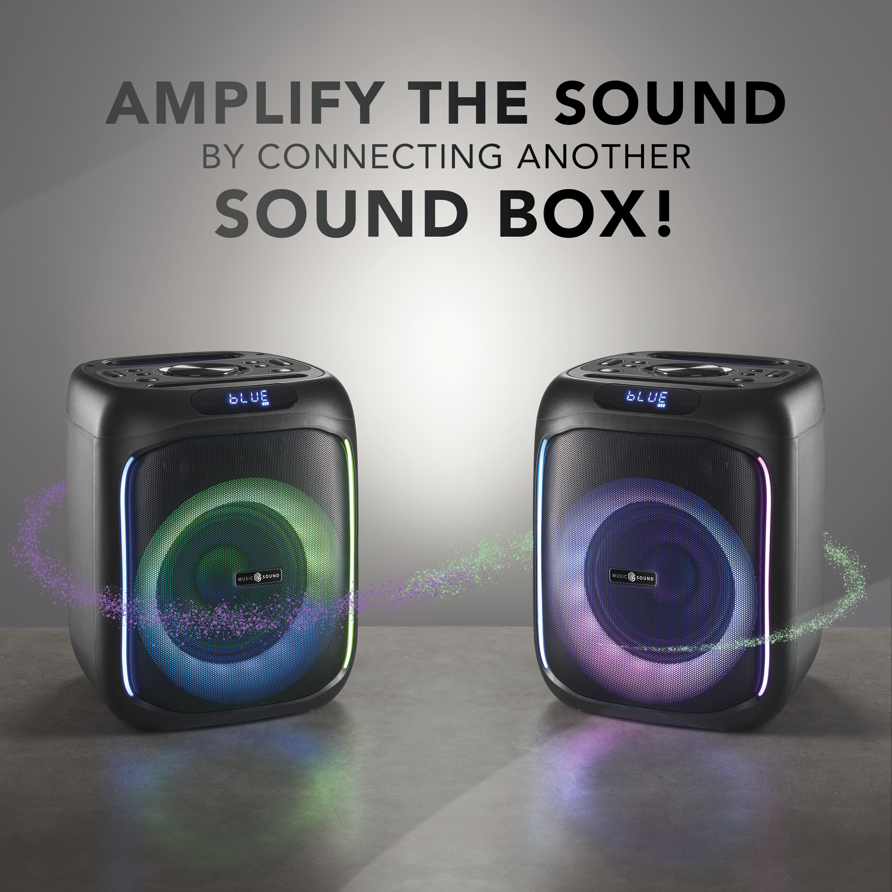 Music Sound Sound Box Small Cassa speaker Bluetooth con 40W di potenza e luci RGB